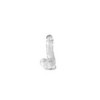 Gode jelly transparent ventouse taille M 17.5cm 